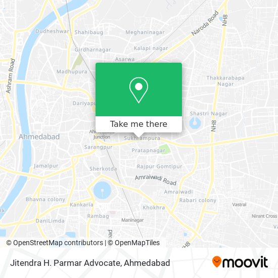 Jitendra H. Parmar Advocate map