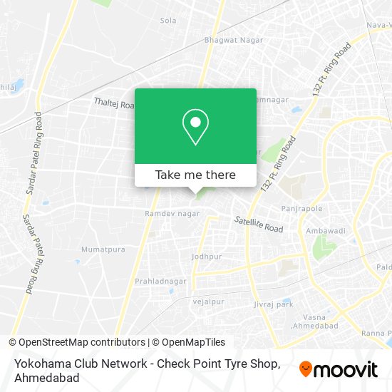 Yokohama Club Network - Check Point Tyre Shop map