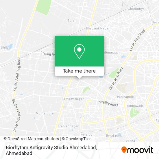 Biorhythm Antigravity Studio Ahmedabad map