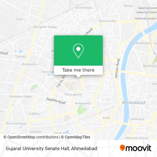 Gujarat University Senate Hall map
