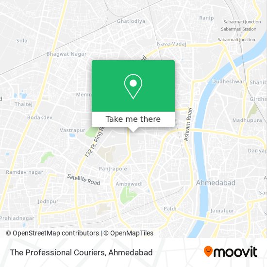 The Professional Couriers map