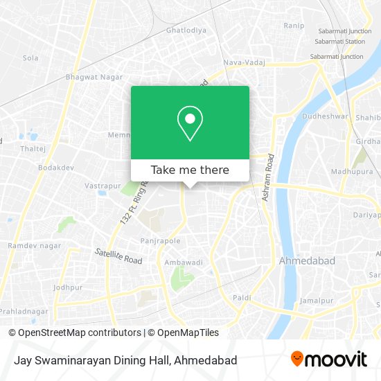 Jay Swaminarayan Dining Hall map
