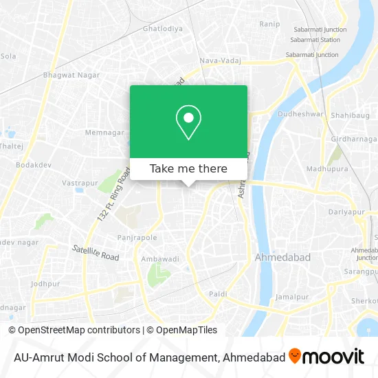 AU-Amrut Modi School of Management map