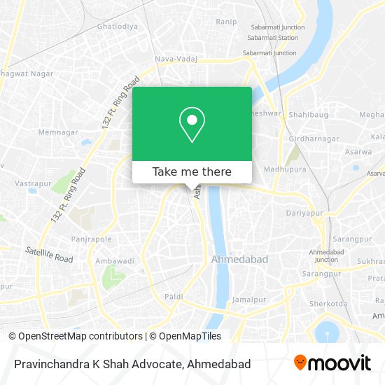 Pravinchandra K Shah Advocate map