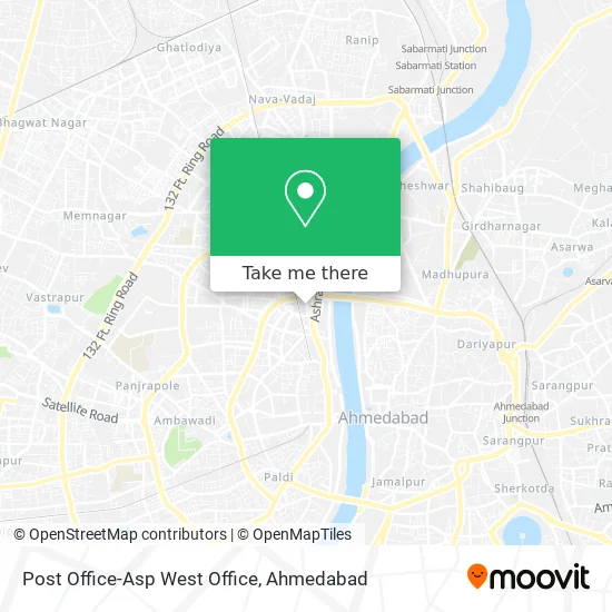 Post Office-Asp West Office map