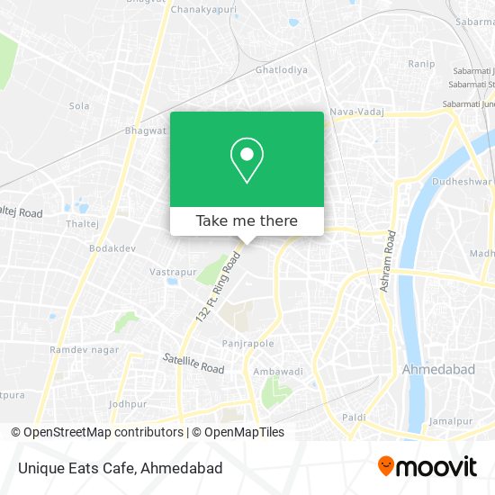Unique Eats Cafe map