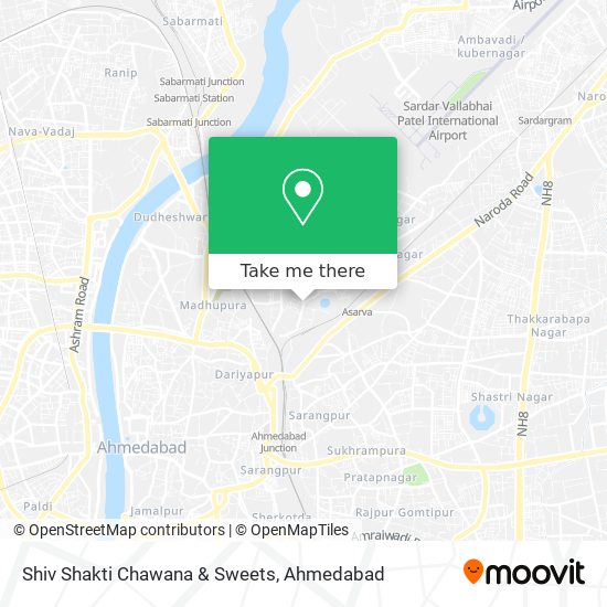 Shiv Shakti Chawana & Sweets map