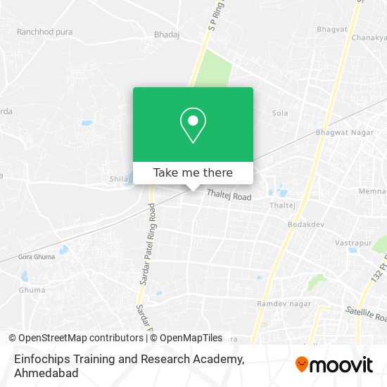 Einfochips Training and Research Academy map