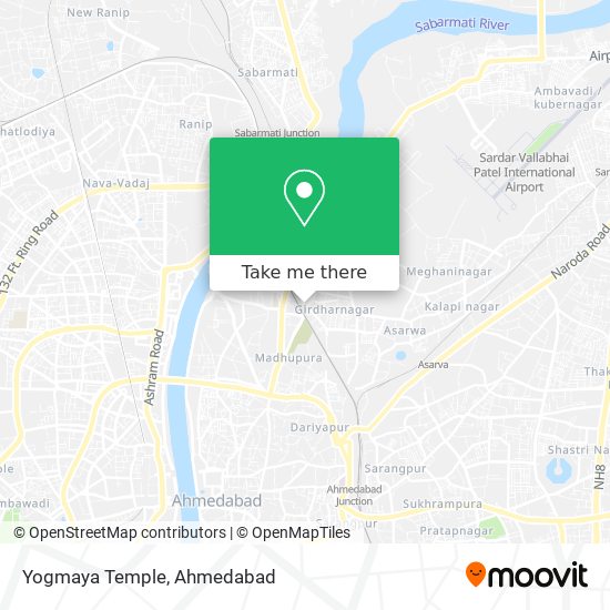 Yogmaya Temple map