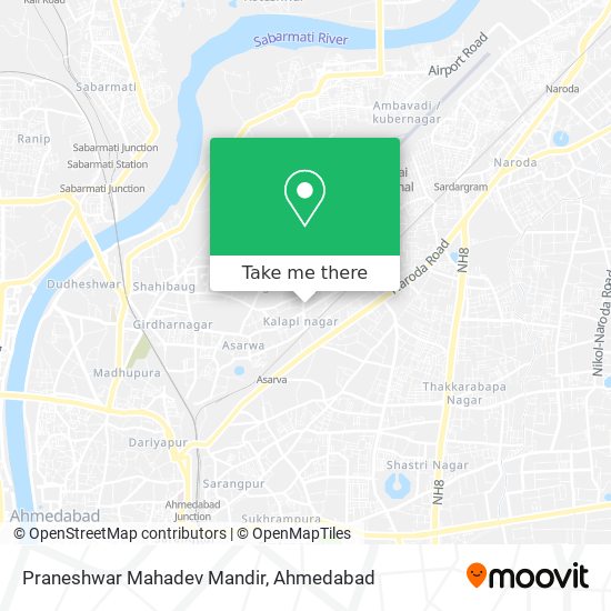 Praneshwar Mahadev Mandir map