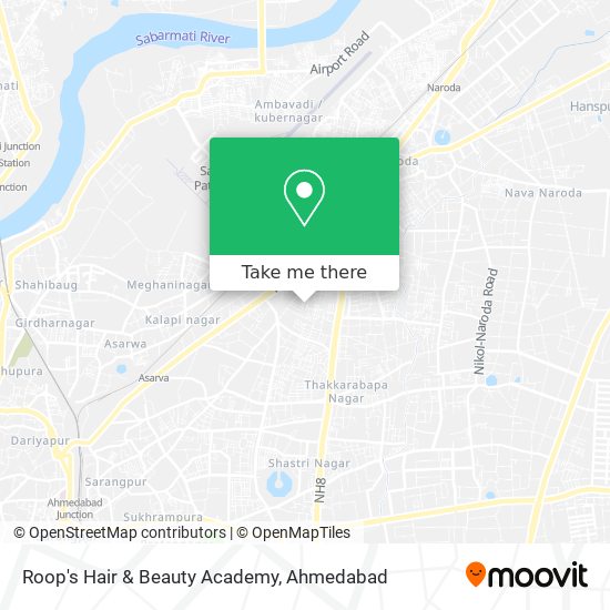 Roop's Hair & Beauty Academy map