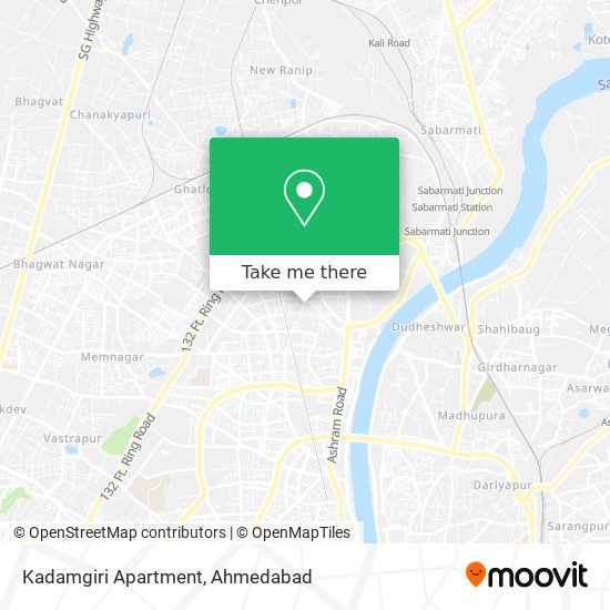 Kadamgiri Apartment map