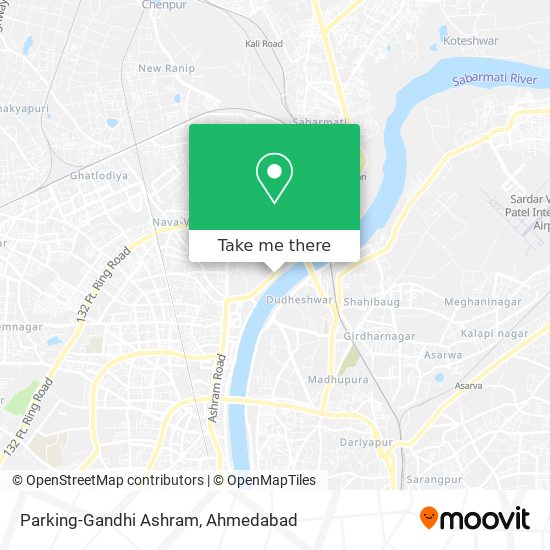 Parking-Gandhi Ashram map