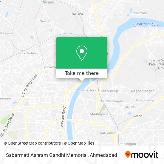 Sabarmati Ashram Gandhi Memorial map