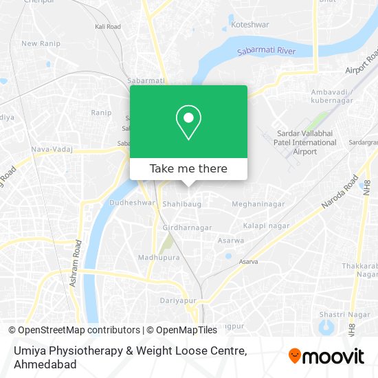 Umiya Physiotherapy & Weight Loose Centre map