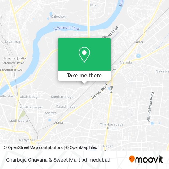 Charbuja Chavana & Sweet Mart map