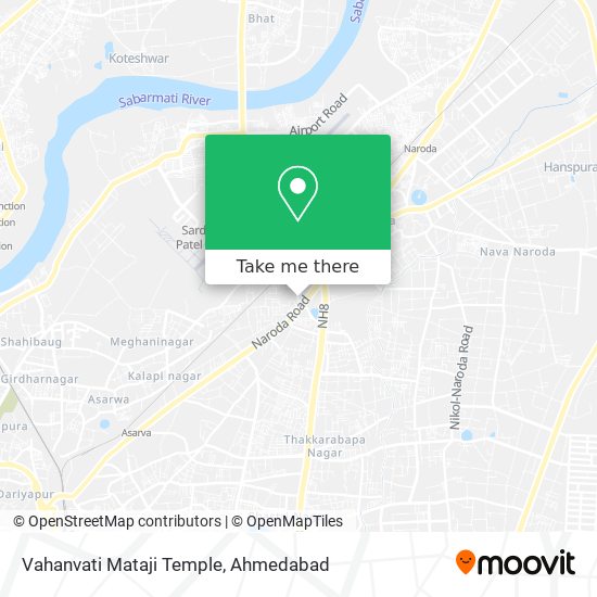 Vahanvati Mataji Temple map