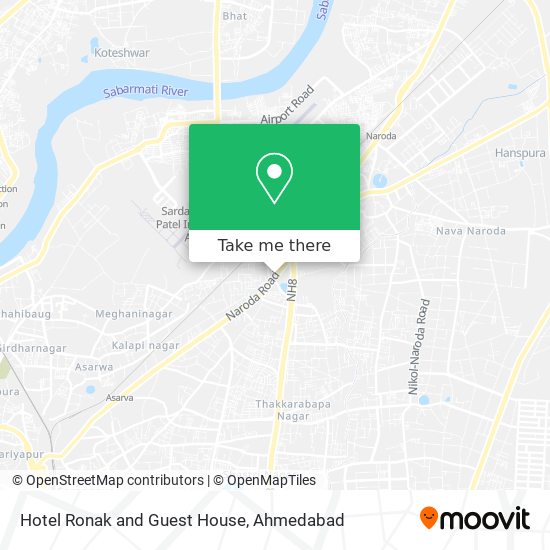 Hotel Ronak and Guest House map