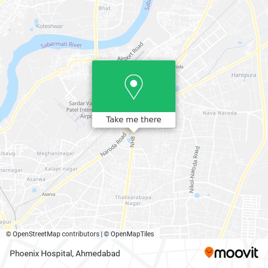 Phoenix Hospital map