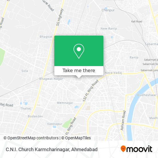 C.N.I. Church Karmcharinagar map