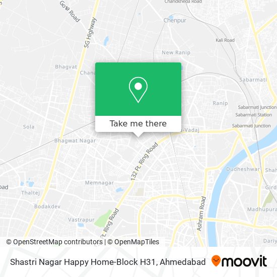 Shastri Nagar Happy Home-Block H31 map