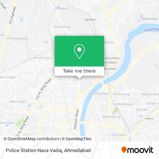 Police Station-Nava Vadaj map