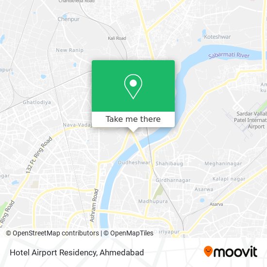 Hotel Airport Residency map