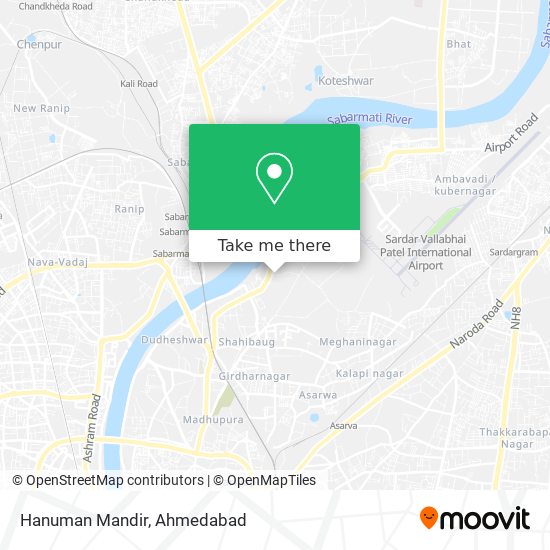 Hanuman Mandir map