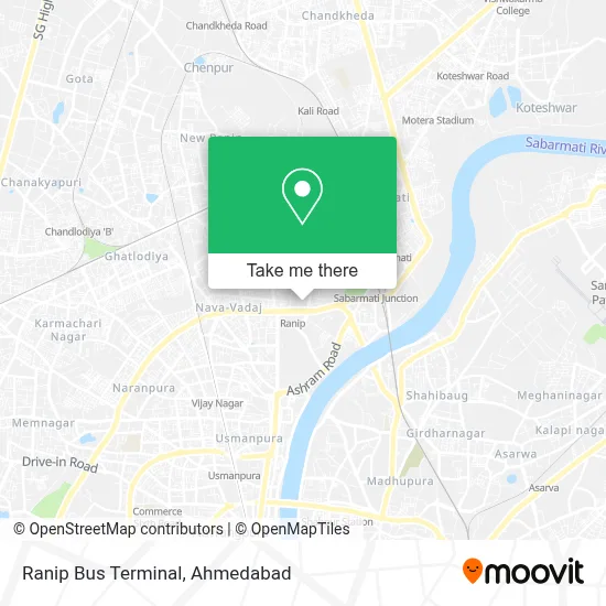 Ranip Bus Terminal map