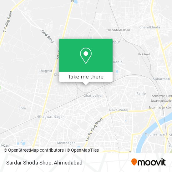 Sardar Shoda Shop map