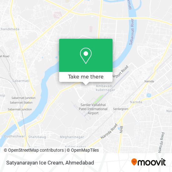 Satyanarayan Ice Cream map