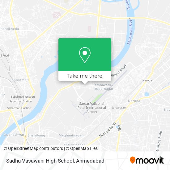 Sadhu Vasawani High School map