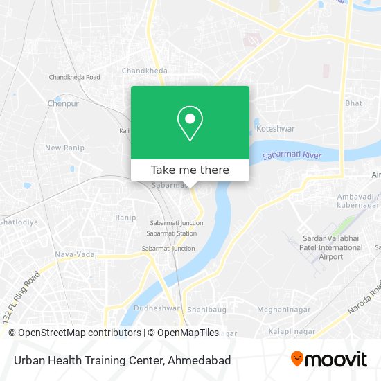 Urban Health Training Center map