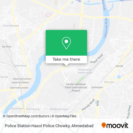Police Station-Hasol Police Chowky map