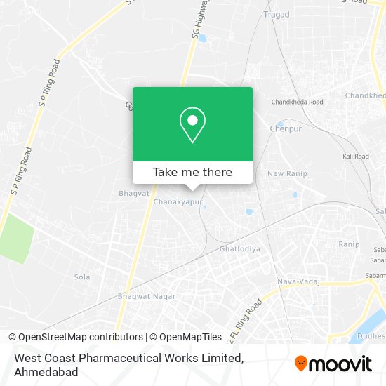 West Coast Pharmaceutical Works Limited map