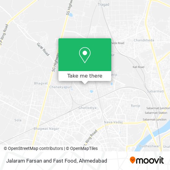 Jalaram Farsan and Fast Food map