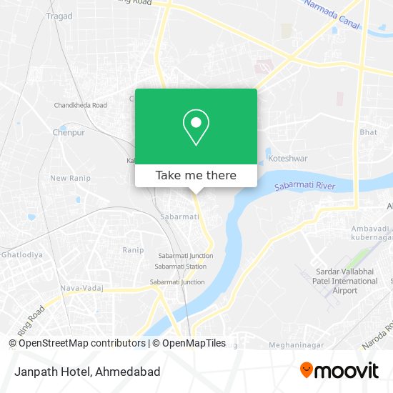 Janpath Hotel map