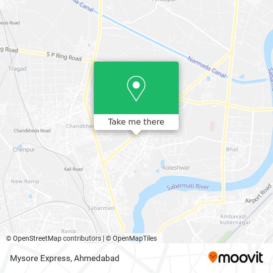 Mysore Express map