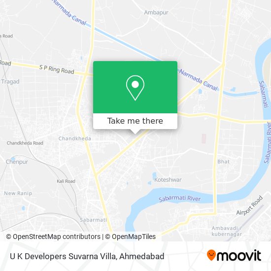 U K Developers Suvarna Villa map
