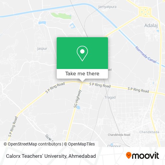 Calorx Teachers' University map