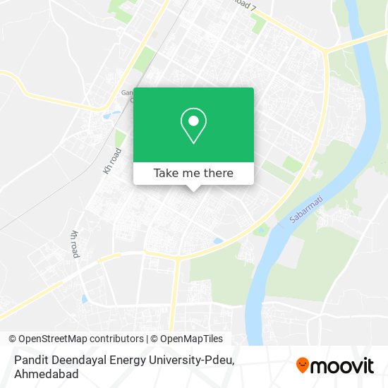 Pandit Deendayal Energy University-Pdeu map