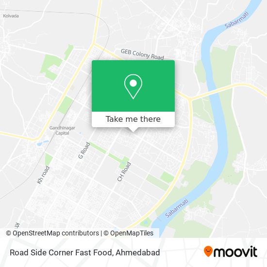 Road Side Corner Fast Food map