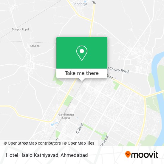 Hotel Haalo Kathiyavad map