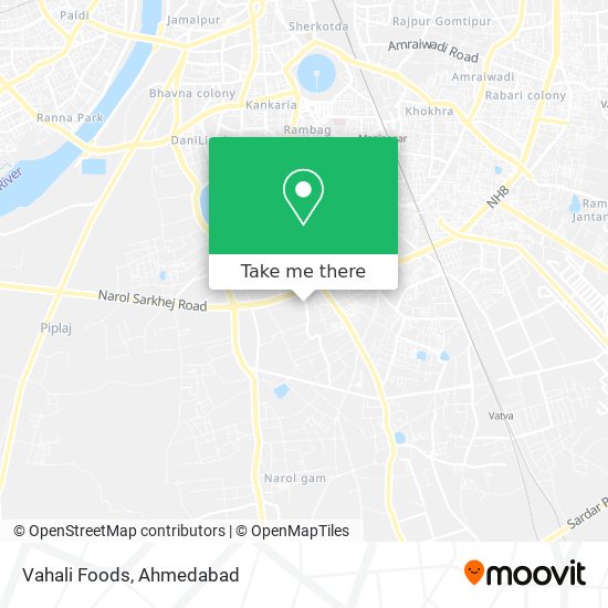 Vahali Foods map