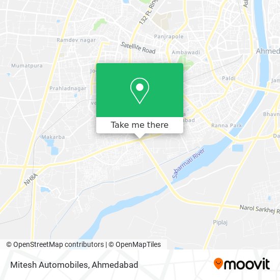 Mitesh Automobiles map