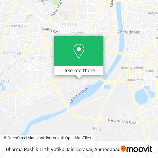 Dharma Rashik Tirth Vatika Jain Derasar map