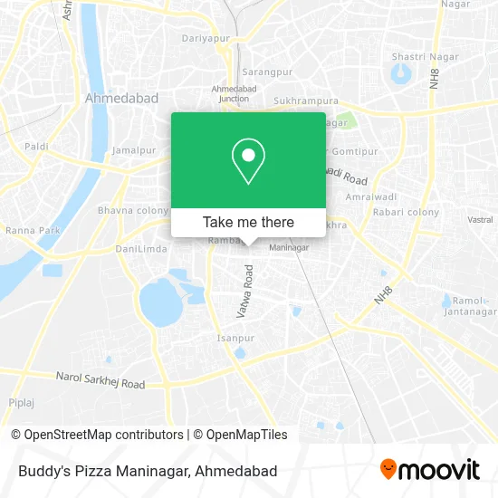 Buddy's Pizza Maninagar map