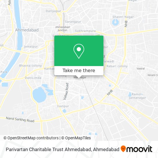 Parivartan Charitable Trust Ahmedabad map