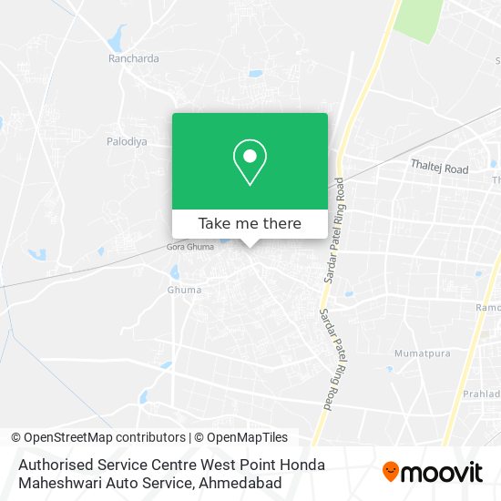 Authorised Service Centre West Point Honda Maheshwari Auto Service map
