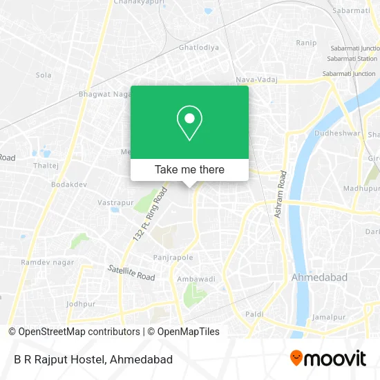 B R Rajput Hostel map
